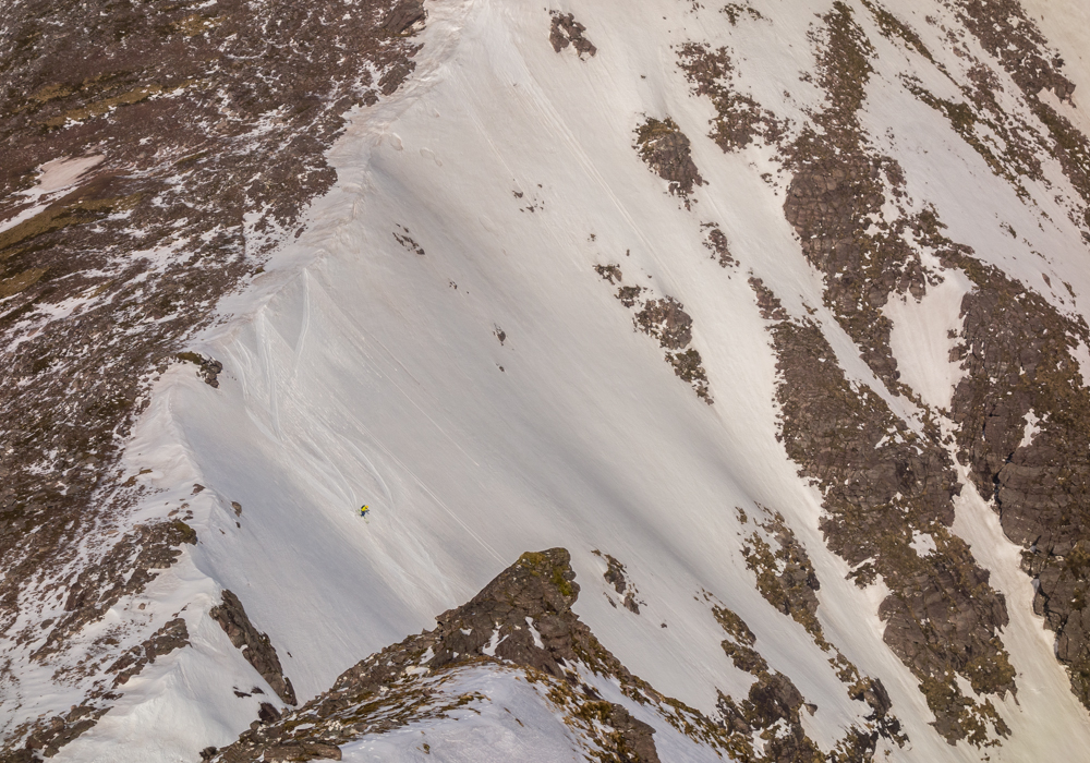 Making tracks into the coire