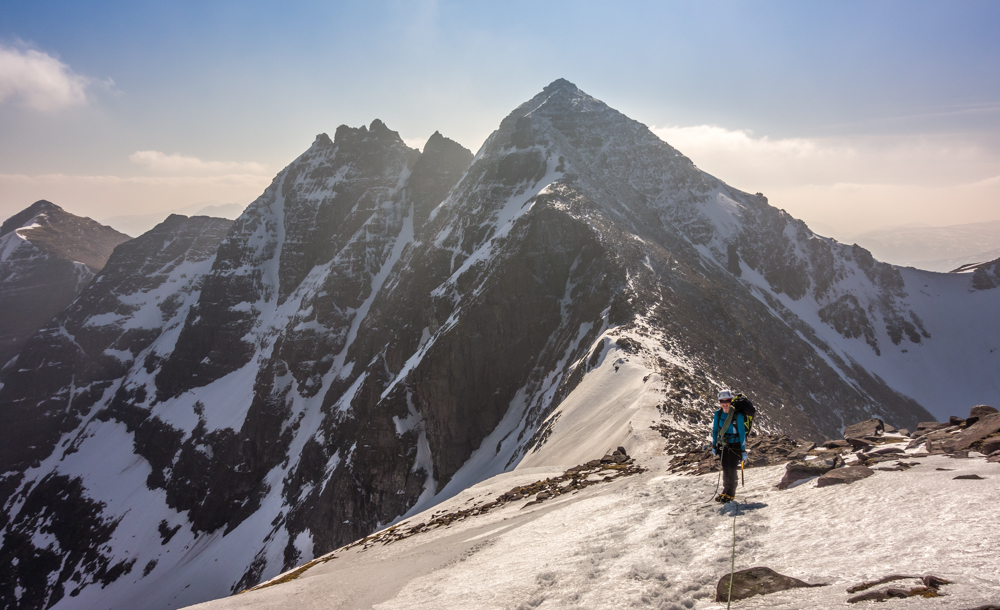 The view back to Sgurr Fiona and the pinnacles