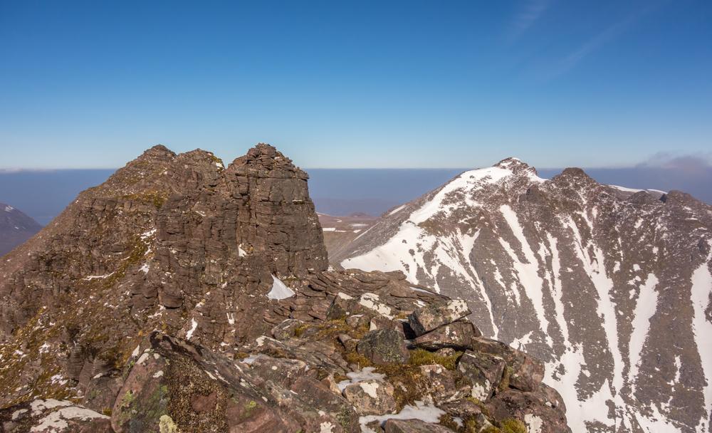 Now the fun really begins - the start of the Corrag Bhuidhe pinnacles