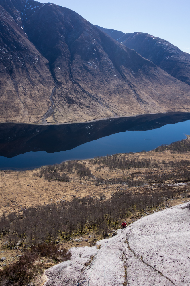 Some proper slab padding provides a fitting end to the difficulties while Ben Starav watches on